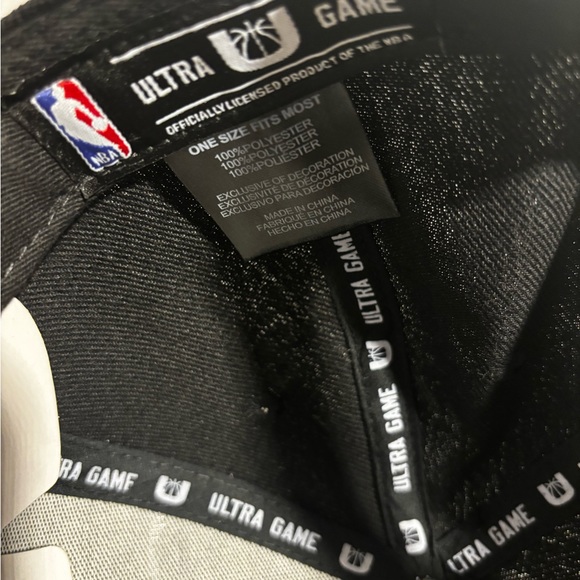 Ultra Game NBA Los Angeles Lakers Black adjustable backsnap hat / cap basketball - Picture 5 of 5
